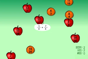 Maths Games - Fraction Splat