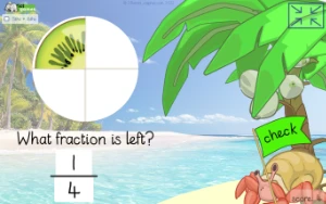 Maths Games - Fraction Games - Fruity Fractions