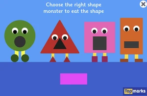 Shape Monsters 2D Shape Matching Game